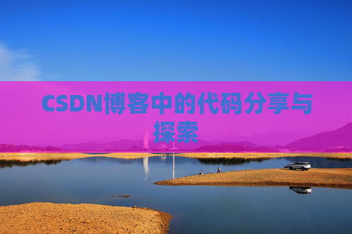 CSDN博客中的代码分享与探索